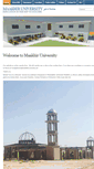 Mobile Screenshot of maakhiruniversity.net